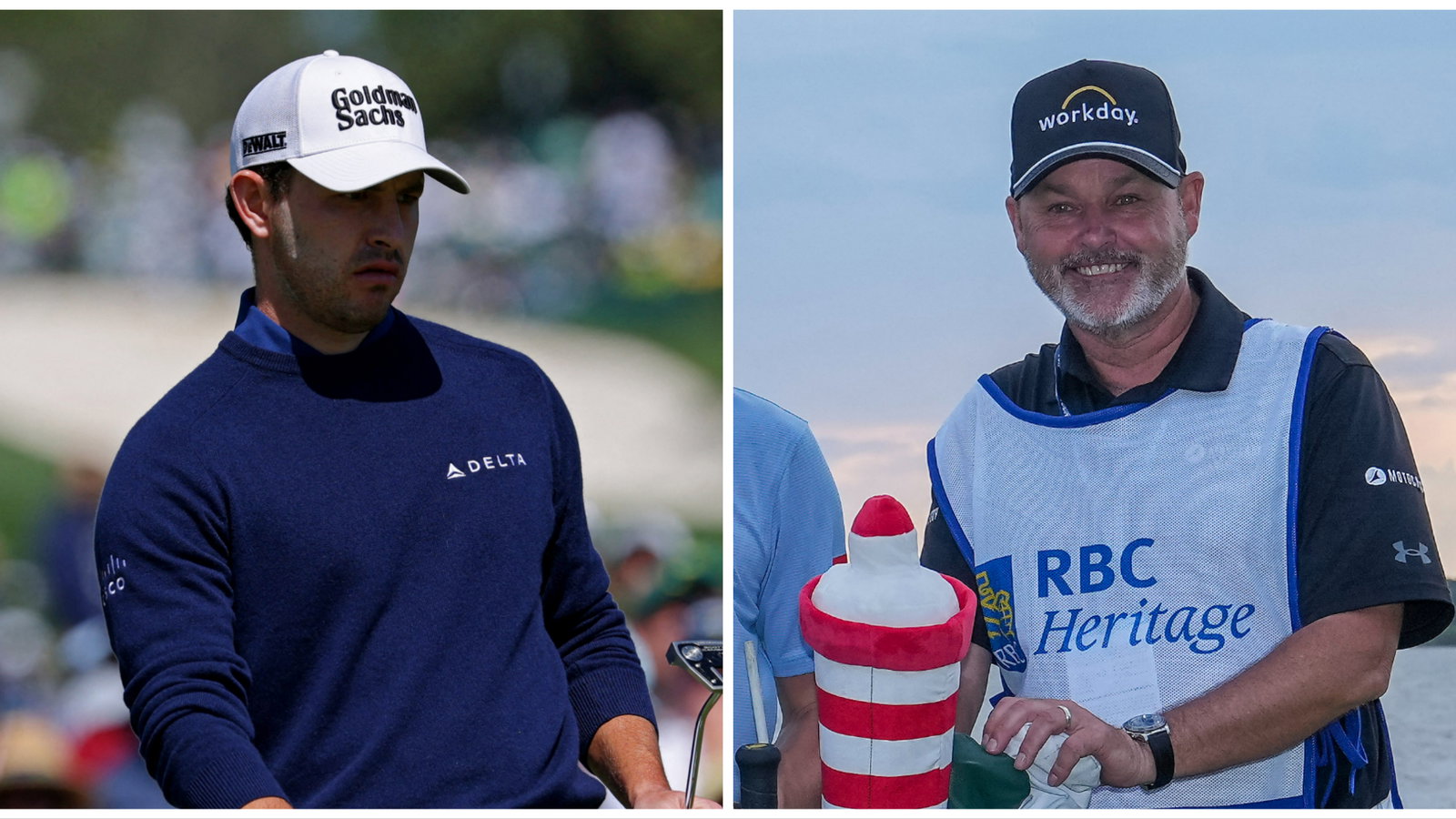 Watch this legendary tour caddie look EXASPERATED with Patrick Cantlay!